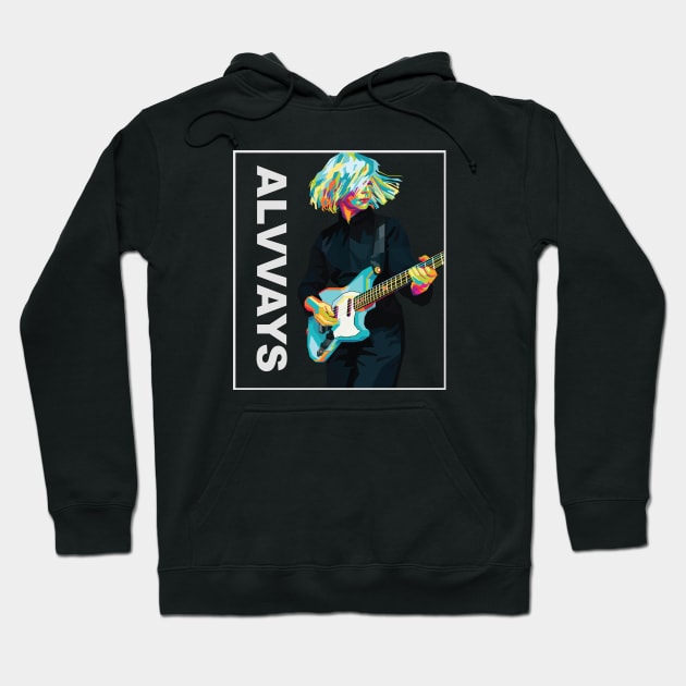 Molly Rankin Alvvays In Wpap Art Style Hoodie by Hanafi